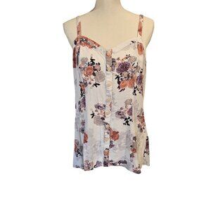 Torrid Challis Seamed Floral Cami Sweetheart Neckline Women's XL